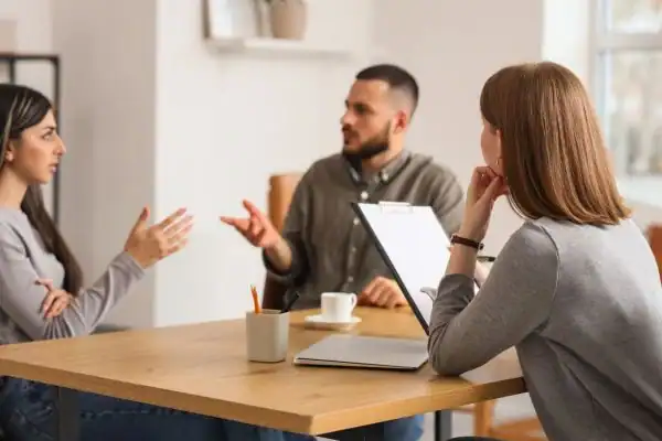 Image of couple access free mediation using family mediation voucher scheme Redbridge