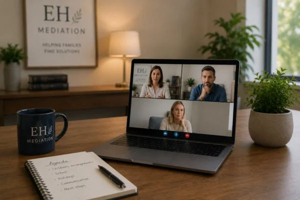 child access mediation Redbridge online meeting.